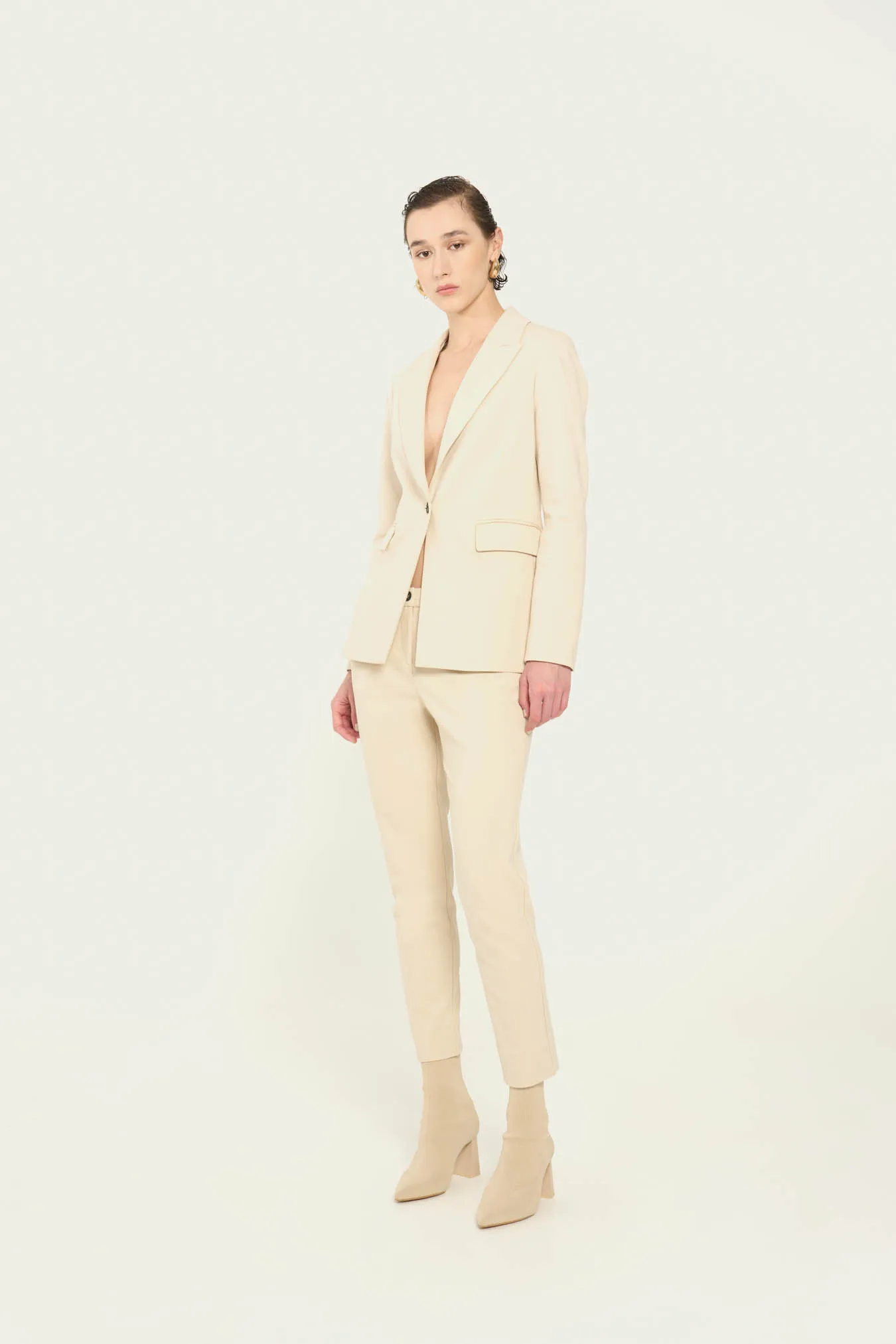 Vicario cinque Pantalone chino in punto milano Pia Offerte