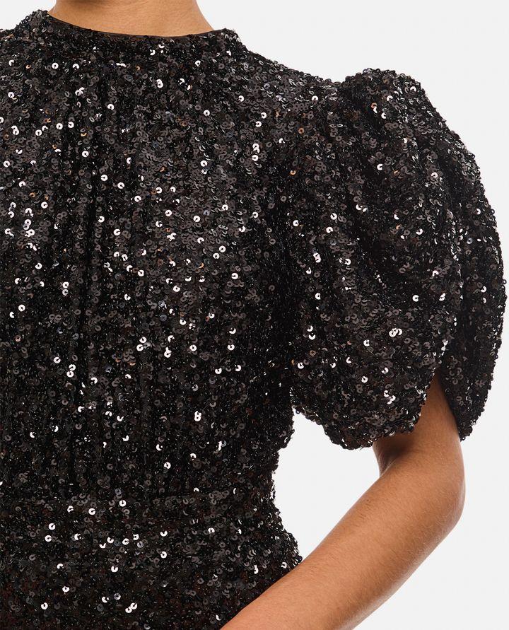 Rotate Birger Christensen SEQUIN MIDI DRESS Nuovo