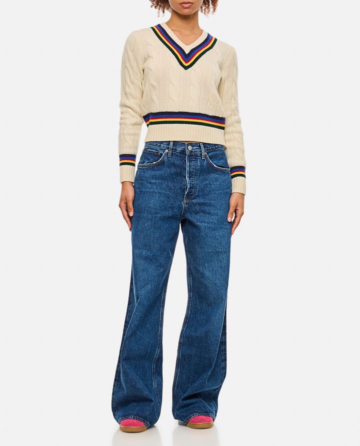 Polo Ralph Lauren MAGLIA A V CON TRECCE Qualità