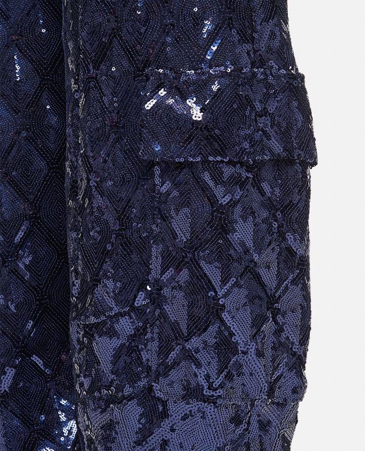 Rotate Birger Christensen PANTALONI CARGO CON PAILLETTES Promozione Limitata