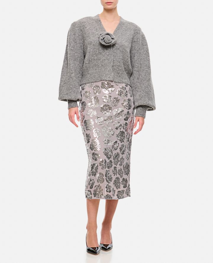 Rotate Birger Christensen GONNA IN CHIFFON CON PAILLETTES Outlet