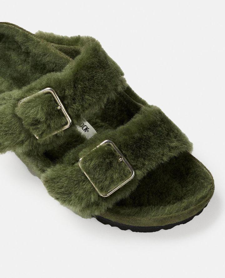 Birkenstock 1774 SANDALI ARIZONA SHEARLING BIG BUCKLE VERDI DA DONNA BIRKENSTOCK 1774 Vendita Economica