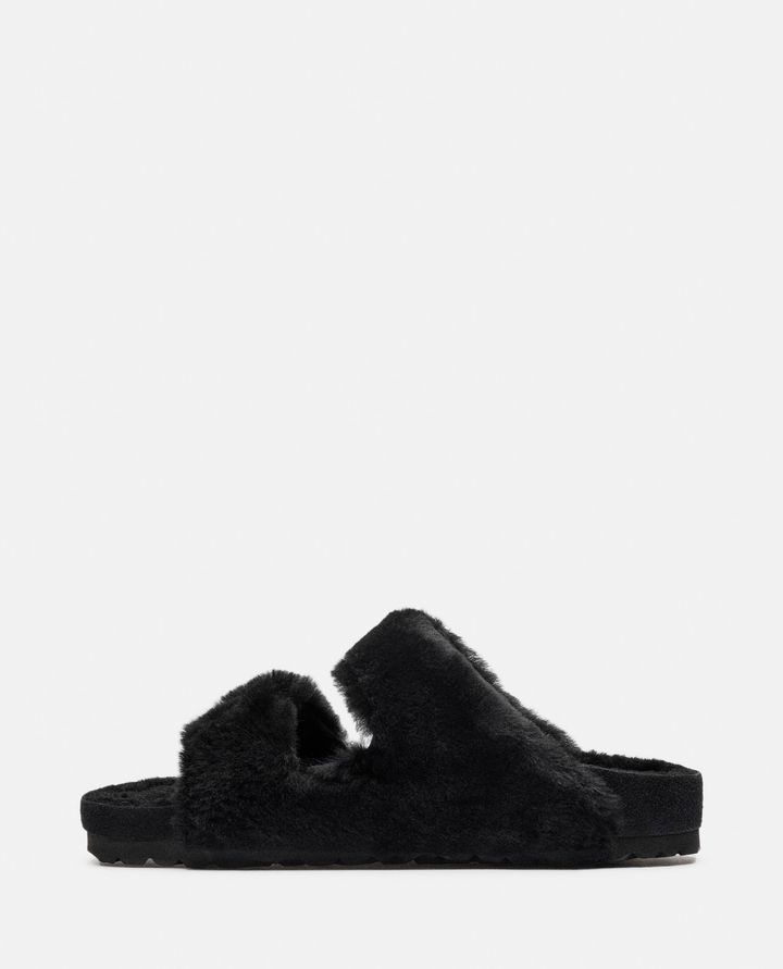 Birkenstock 1774 SANDALI ARIZONA SHEARLING BIG BUCKLE NERI DA DONNA BIRKENSTOCK 1774 Consegna Veloce