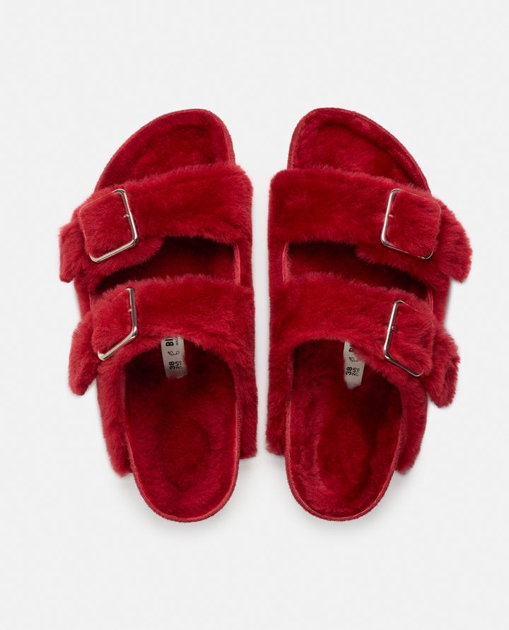 Birkenstock 1774 SANDALI ARIZONA SHEARLING BIG BUCKLE ROSSI DA DONNA - BIRKENSTOCK 1774 Vendite Flash
