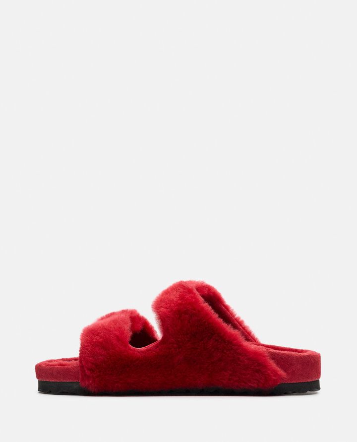 Birkenstock 1774 SANDALI ARIZONA SHEARLING BIG BUCKLE ROSSI DA DONNA - BIRKENSTOCK 1774 Vendite Flash