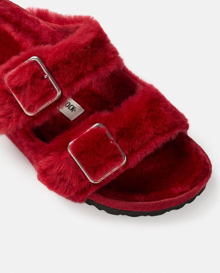 Birkenstock 1774 SANDALI ARIZONA SHEARLING BIG BUCKLE ROSSI DA DONNA - BIRKENSTOCK 1774 Vendite Flash