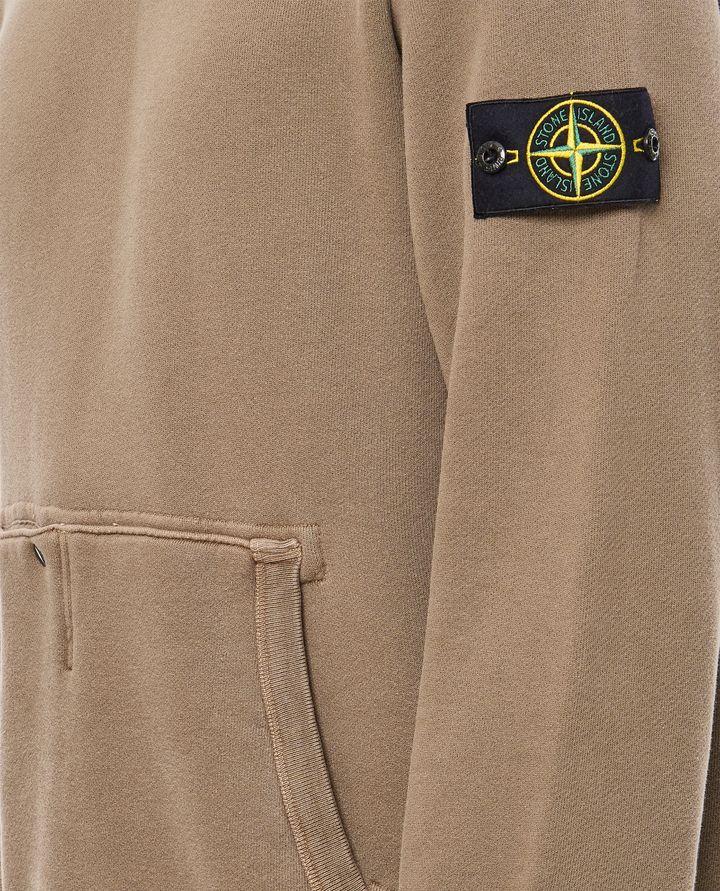 Stone Island FELPA IN COTONE ORGANICO DIAGONALE EFFETTO 'OLD' Negozi Online