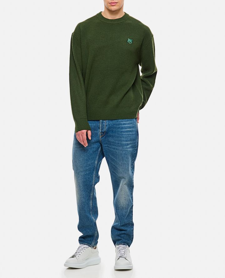 Maison Kitsuné MAGLIONE CON PATCH VOLPE Offerta