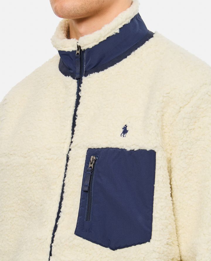 Polo Ralph Lauren TEDDY CON ZIP E TASCHINO In Vendita
