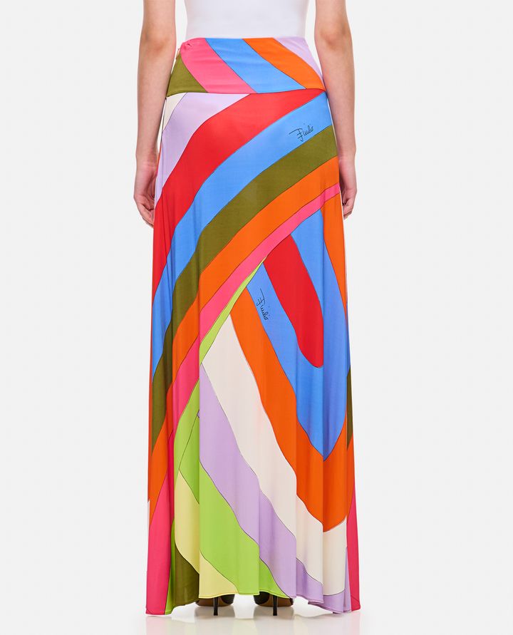 Emilio Pucci GONNA LUNGA MULTICOLOR Pezzi Unici