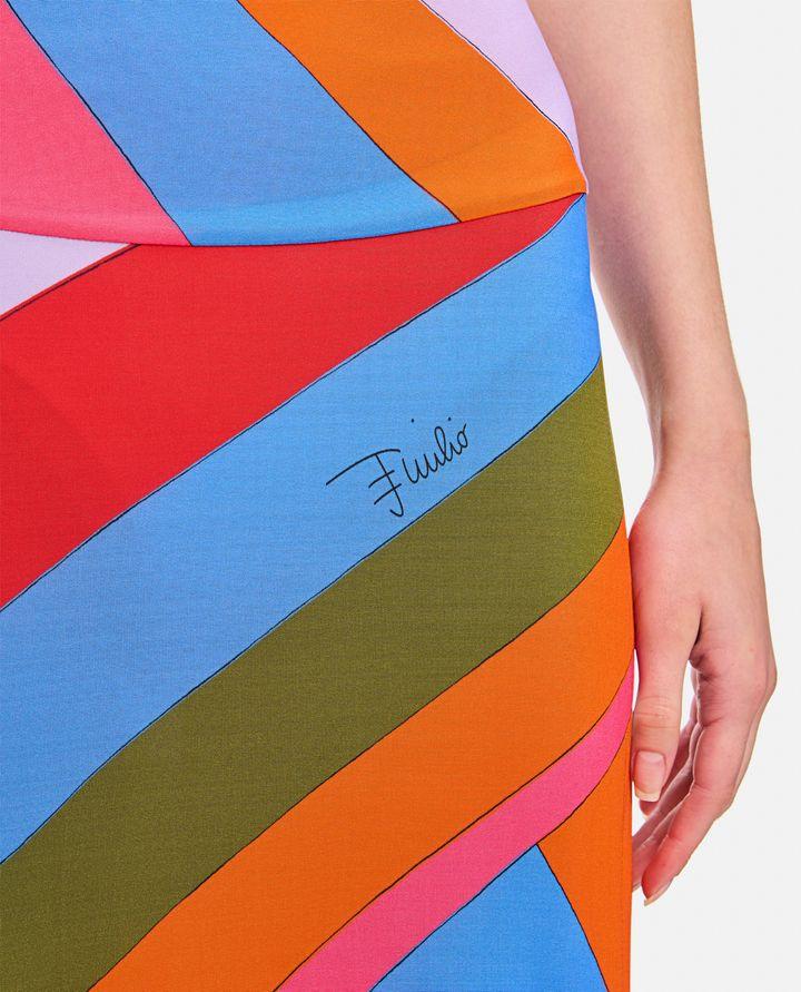 Emilio Pucci GONNA LUNGA MULTICOLOR Pezzi Unici