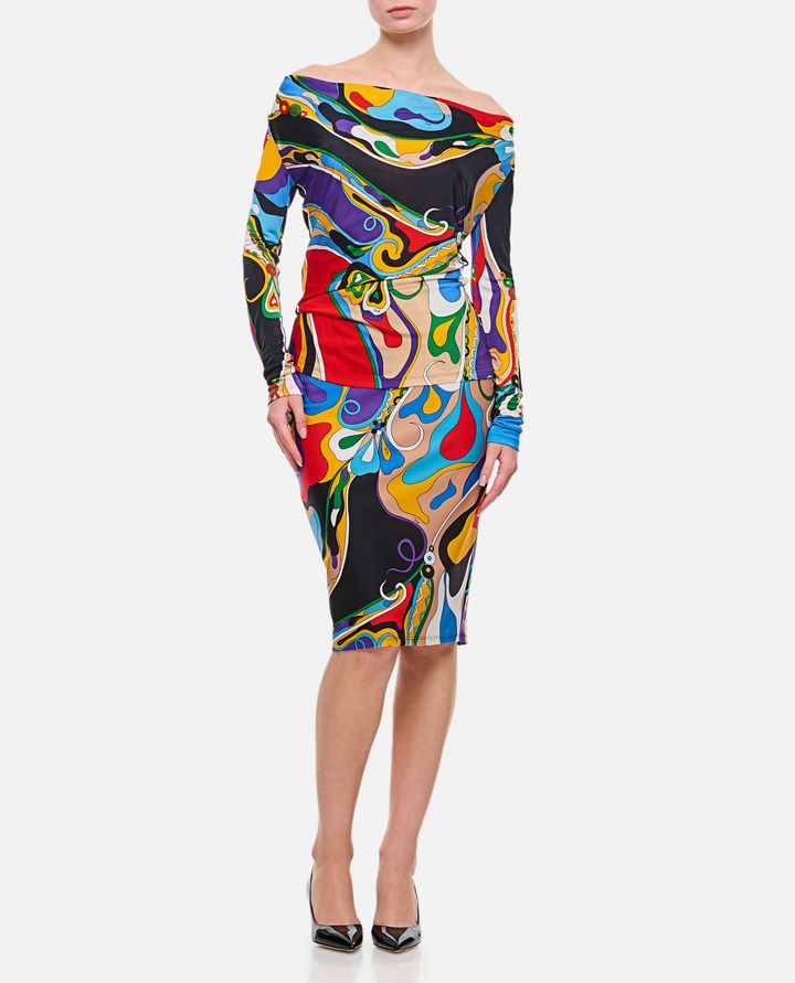 Emilio Pucci MAGLIA A MANICHE LUNGHE MULTICOLOR Promozione Limitata