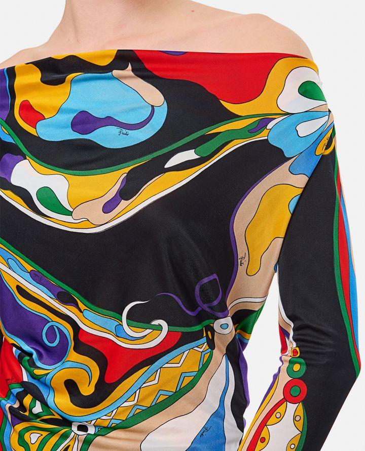 Emilio Pucci MAGLIA A MANICHE LUNGHE MULTICOLOR Promozione Limitata