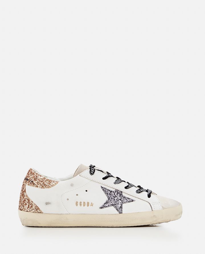 Golden Goose SNEAKERS SUPER STAR IN PELLE E GLITTER Convenienza