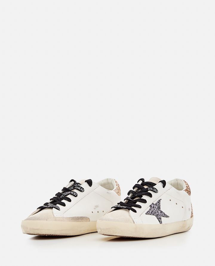 Golden Goose SNEAKERS SUPER STAR IN PELLE E GLITTER Convenienza