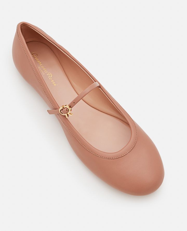 Gianvito Rossi LEATHER BALLET FLAT Outlet