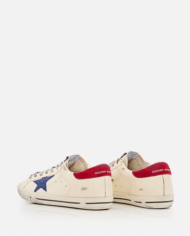 Golden Goose SNEAKERS SUPER STAR PANNA CON STELLA BLU DA UOMO - GOLDEN GOOSE Vendita Economica
