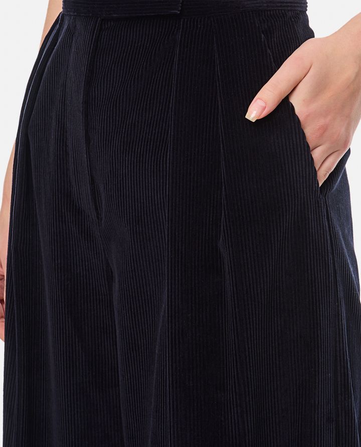 Max Mara GILLY PANTALONI AMPI IN VELLUTO Comprare a buon mercato