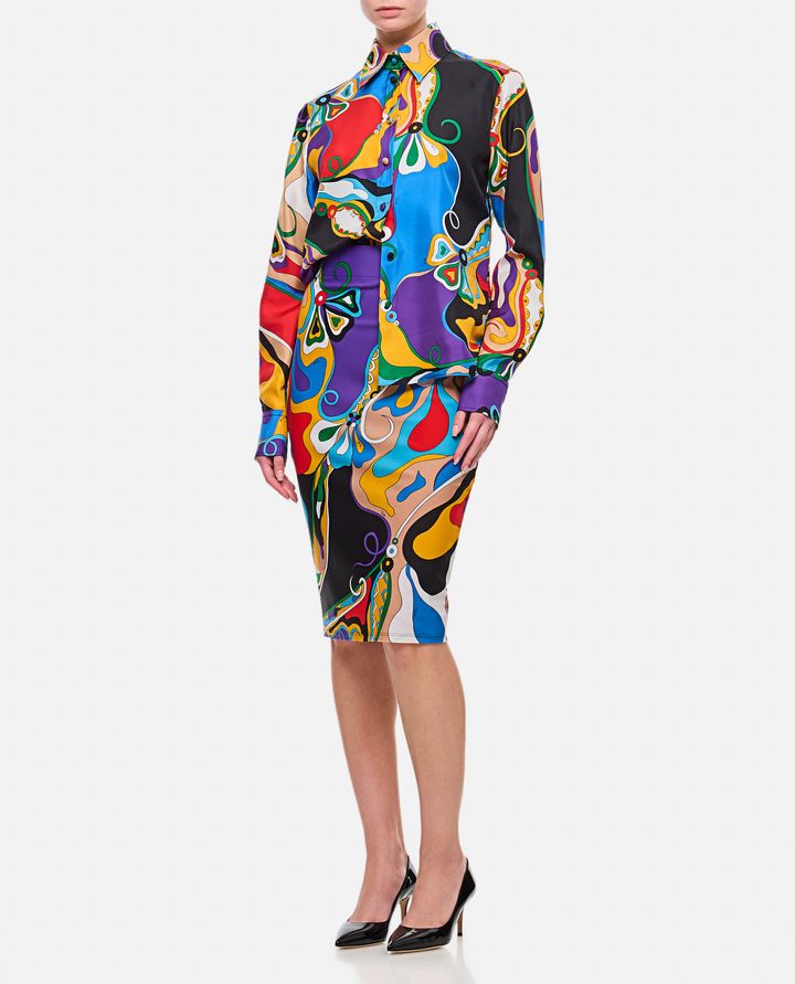 Emilio Pucci CAMICIA IN SETA MULTICOLORE Soddisfazione Garantita