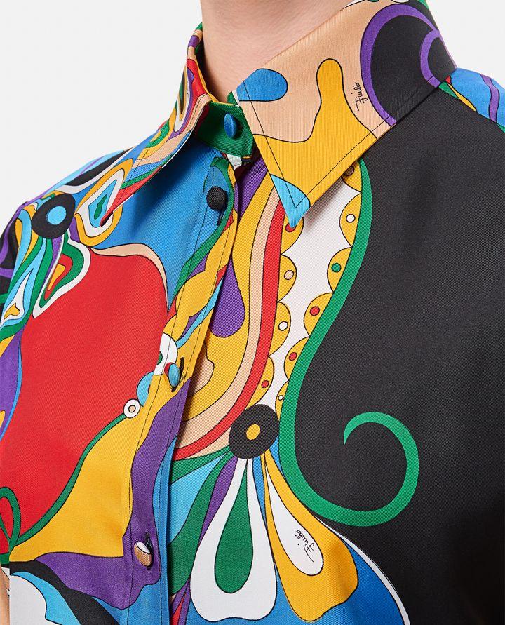 Emilio Pucci CAMICIA IN SETA MULTICOLORE Soddisfazione Garantita