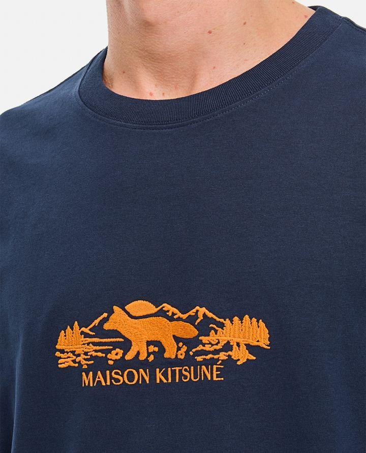 Maison Kitsuné T-SHIRT CON STAMPA Presa