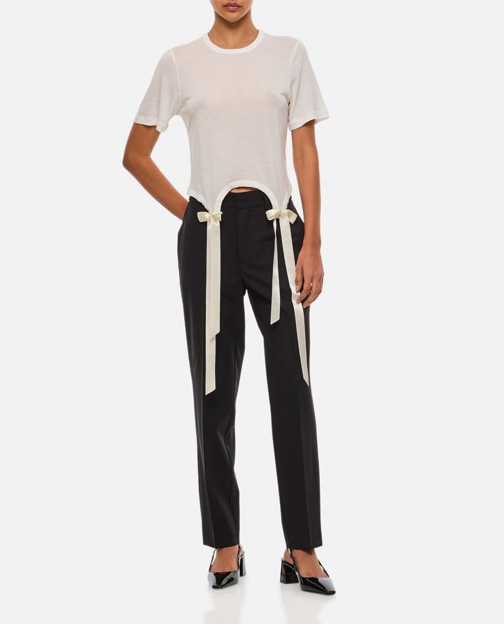 Simone Rocha T-SHIRT CON FIOCCHI Nuovo