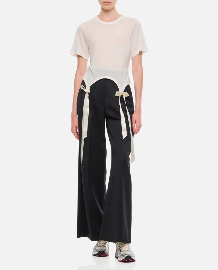 Simone Rocha T-SHIRT CON FIOCCHI Nuovo