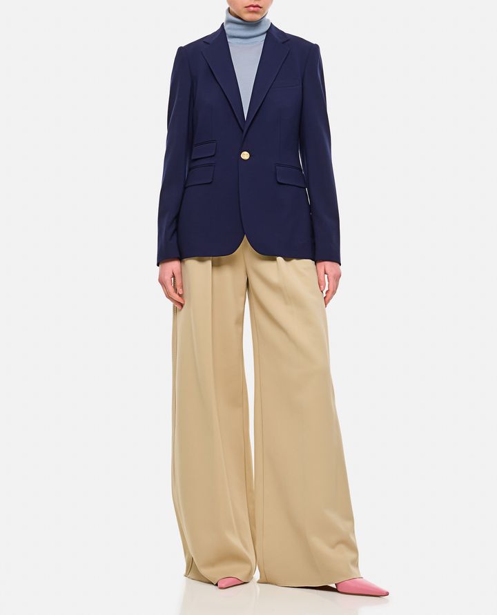 Ralph Lauren Collection GIACCA MONOPETTO IN GABARDINA DI LANA CAMDEN Spedizione Gratuita