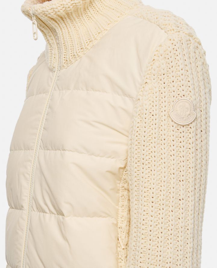 Moncler GIACCA CON MANICHE IN MAGLIA Consegna Veloce