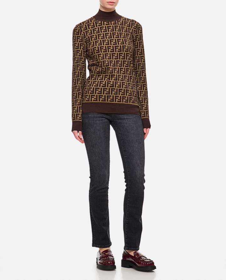 Fendi MAGLIA GIROCOLLO LOGO FF Sottocosto