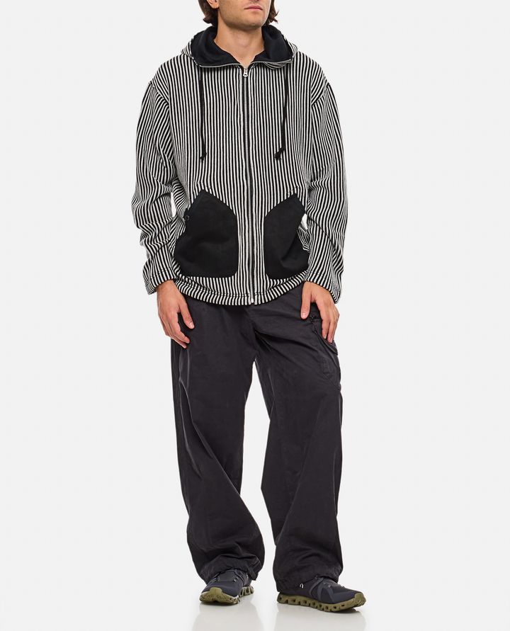 Junya Watanabe FELPA CON ZIP E CAPPUCCIO Vendita Economica