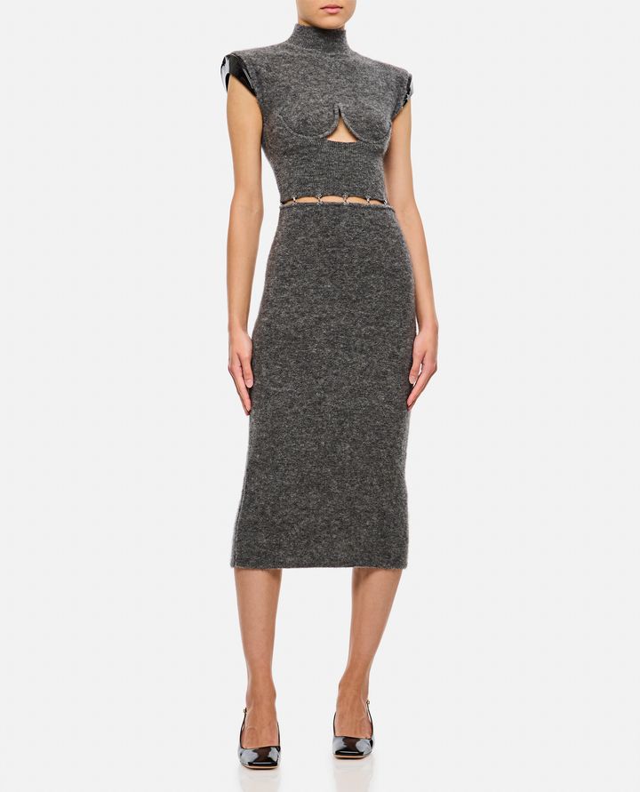 Sportmax ALBINO ABITO CUT-OUT MOHAIR Enormi risparmi