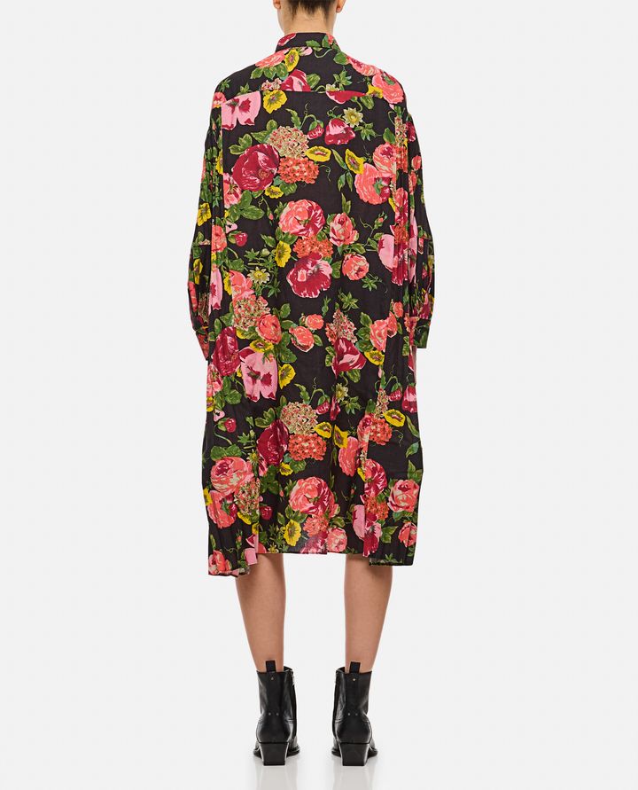 Junya Watanabe FLOWER PATTERN PRINTED SHIRT DRESS Super Saving Price