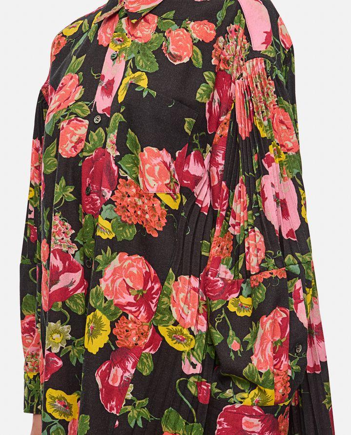 Junya Watanabe FLOWER PATTERN PRINTED SHIRT DRESS Super Saving Price