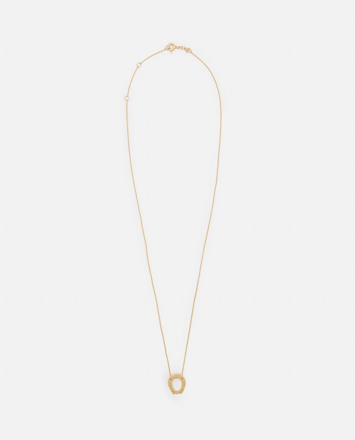 Aliita 9K COLLANA CON BRILLANTE FERRO DI CAVALLO IN ORO Rilascio limitato