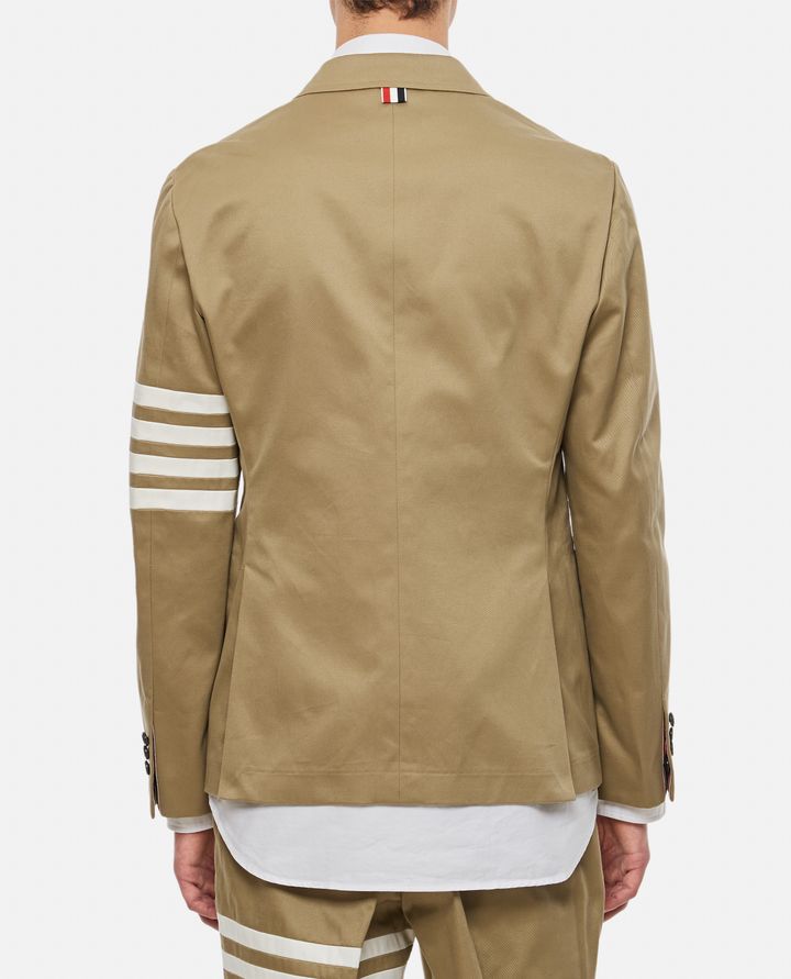 Thom Browne GIACCA SPORTIVA CLASSICA 4 BAR IN TWILL DI COTONE Trasporto libero internazionale