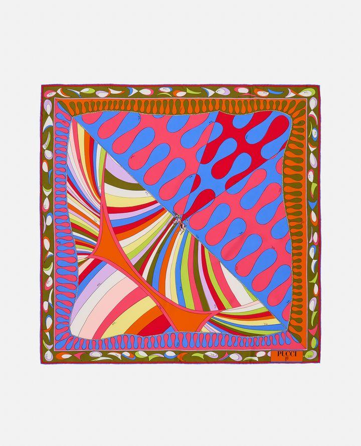 Emilio Pucci 90X90 FOULARD IN TWILL DI SETA Prezzo Ridotto