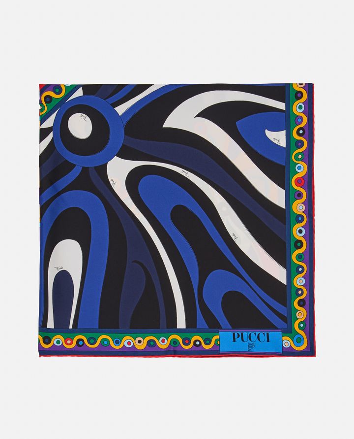 Emilio Pucci 90X90 FOULARD IN TWILL DI SETA Sottocosto