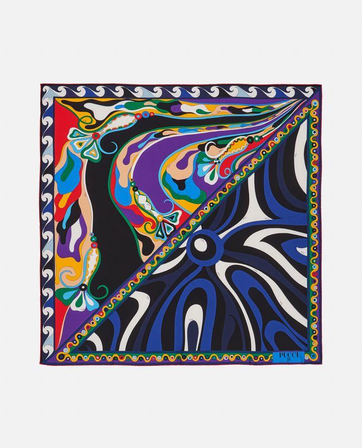 Emilio Pucci 90X90 FOULARD IN TWILL DI SETA Sottocosto