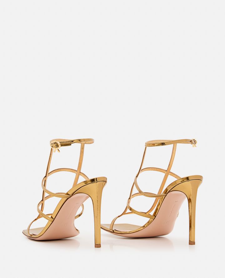 Gianvito Rossi SANDALI CON TACCO IN PELLE LETAL Saldi Di Fabbrica