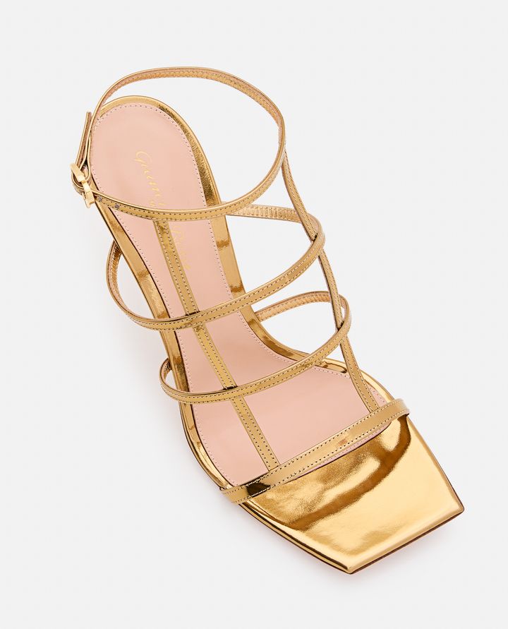 Gianvito Rossi SANDALI CON TACCO IN PELLE LETAL Saldi Di Fabbrica