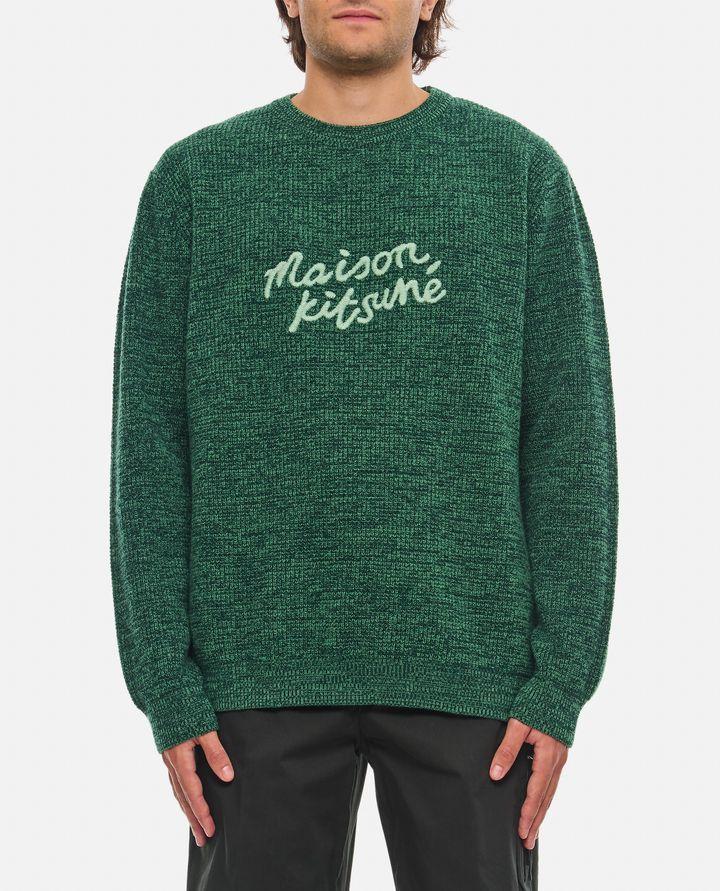 Maison Kitsuné MAGLIONE GIROCOLLO CON LOGO Online Outlet