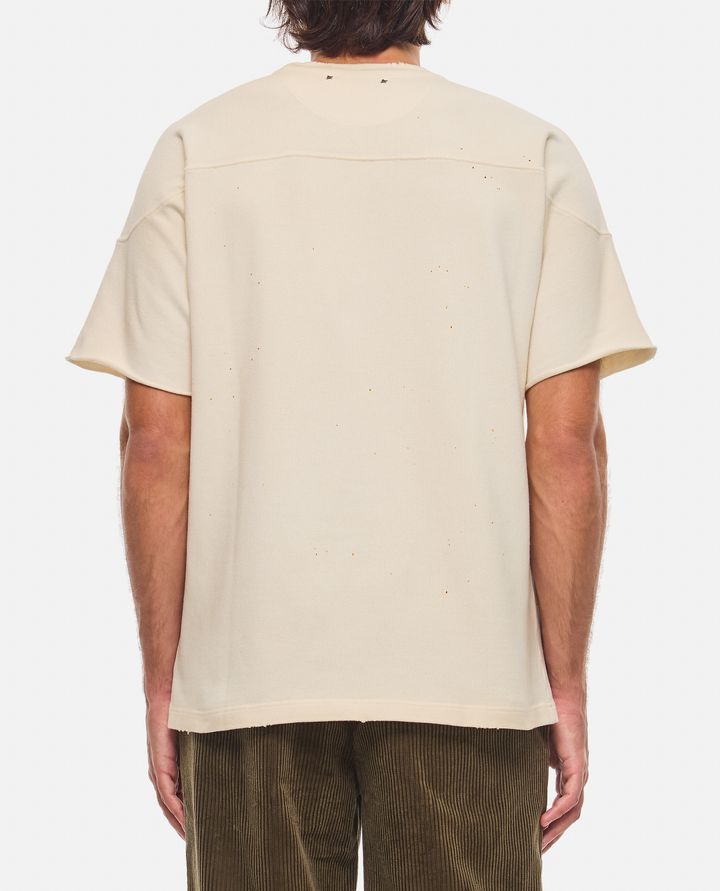 Golden Goose T-SHIRT IN COTONE STAMPA FOOTBALL Grandi sconti