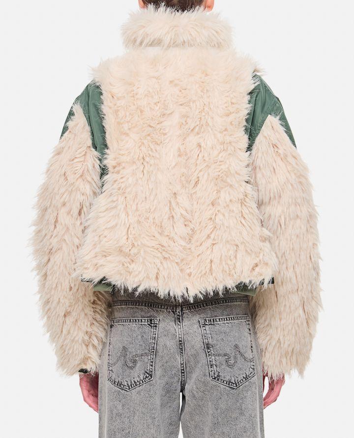 Sacai BOMBER CON INSERTI IN ECOPELLICCIA Only for today