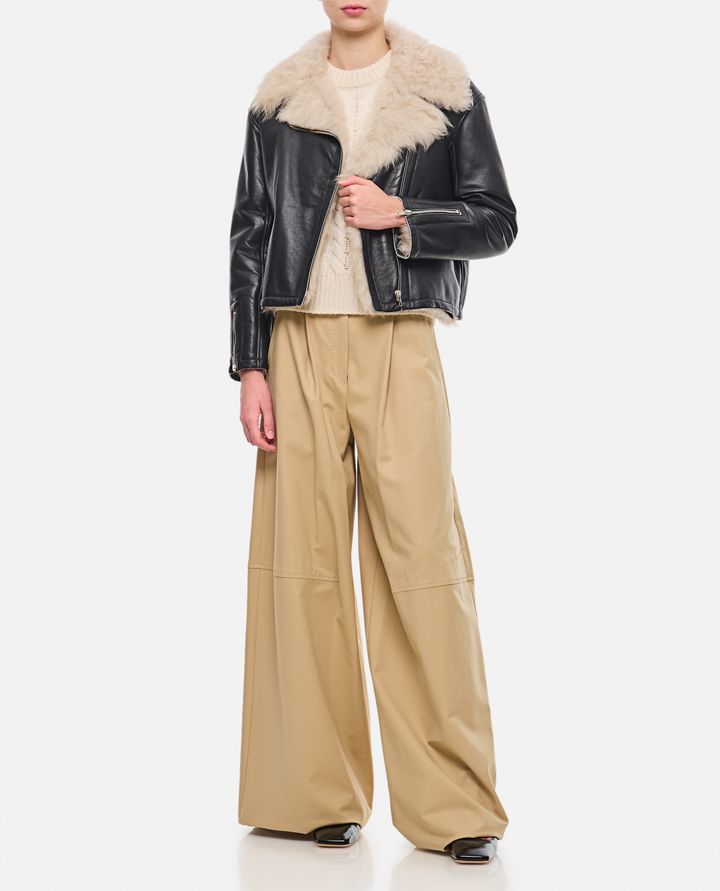 Durazzi Milano GIACCA BIKER IN SHEARLING Offerta speciale della fabbrica