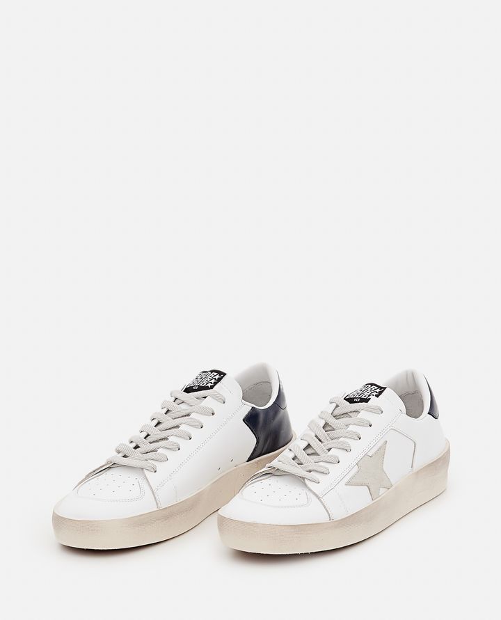 Golden Goose SUPERSTAR LEATHER SNEAKERS BIANCHE E NERE DA UOMO Promozione Limitata