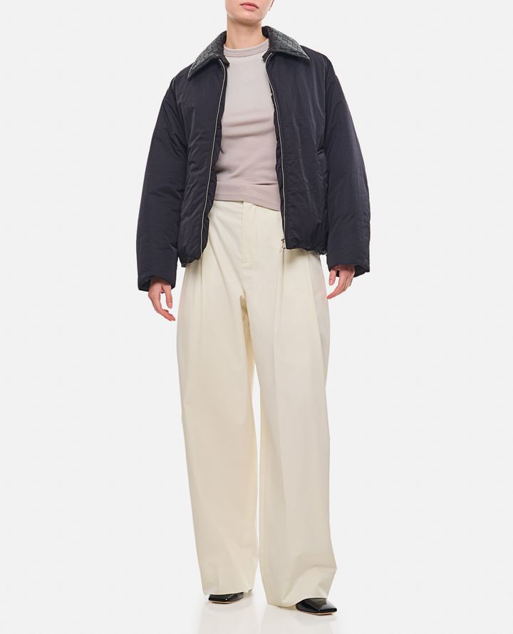 Bottega Veneta PANTALONI IN COTONE A GAMBA LARGA Economico