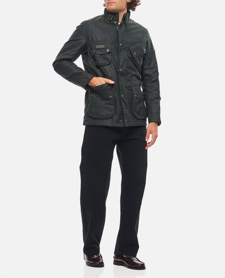 Barbour International GIACCA CERATA CON TASCHE Nuova