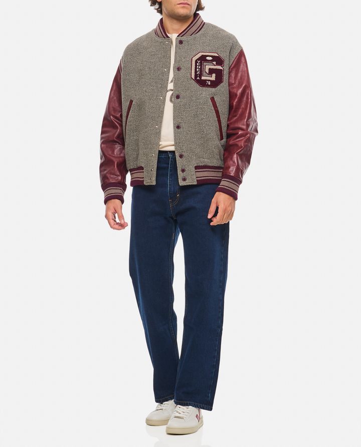 Golden Goose BOMBER VARSITY CON MANICHE IN PELLE Sconto di tempo limitato