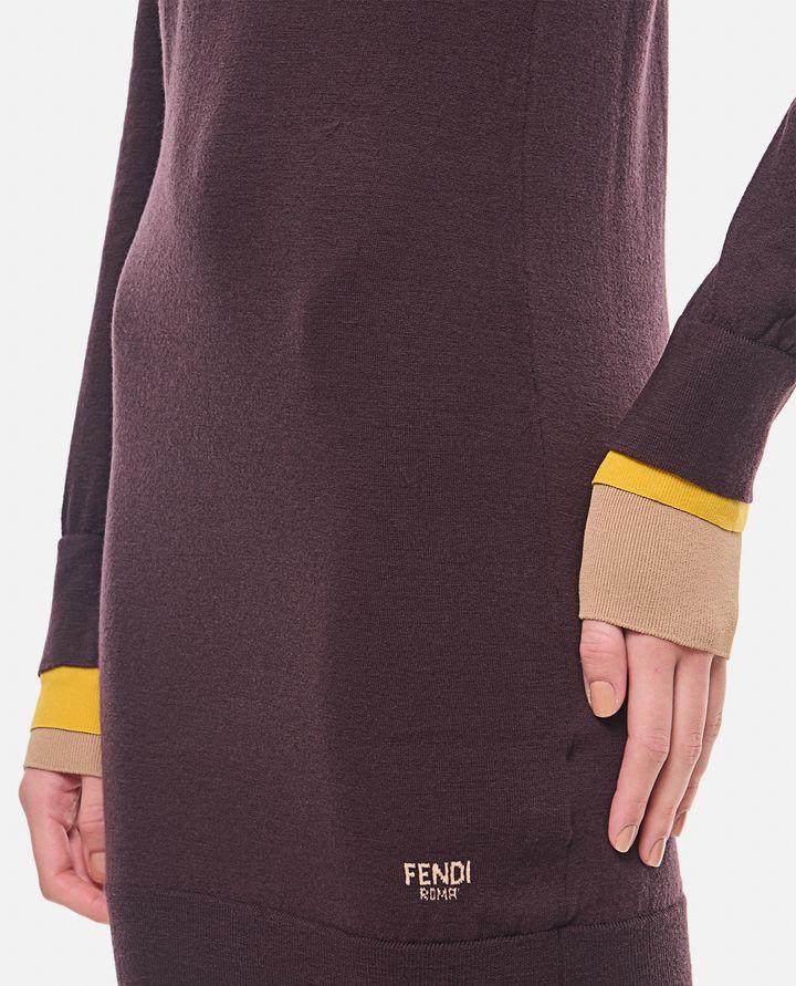 Fendi ABITO CORTO CON PROFILI COLORATI A STRATI Nuovi prodotti